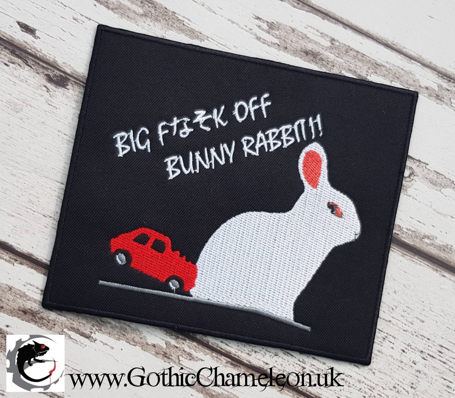 Großer Hase Gestickte Aufnäher Applikation Sehr Gothic Emo Punk Großer Hase Gestickte Aufnäher Applikation Sehr Gothic Emo Punk von GothicChameleon