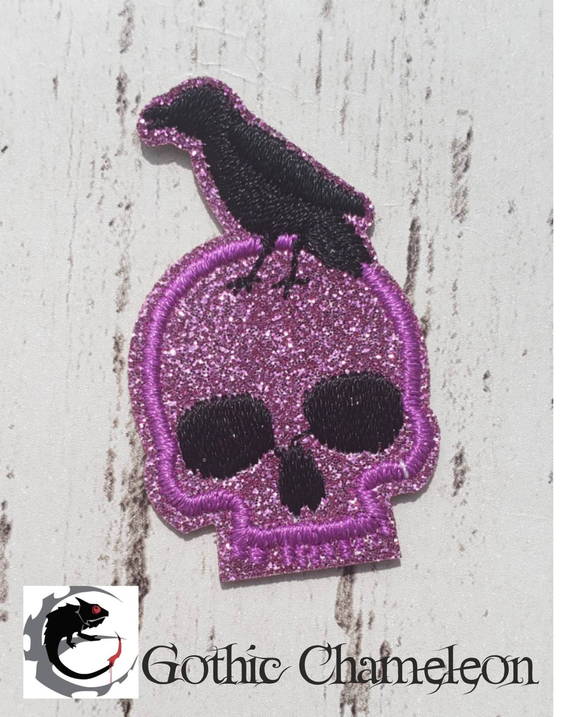 Sensenmann Raben Schädel Glitter Gestickte Aufnäher Applikation Sehr Gothic Emo Punk Sensenmann Raben Schädel Glitter Gestickte Aufnäher Applikation Sehr Gothic Emo Punk von GothicChameleon
