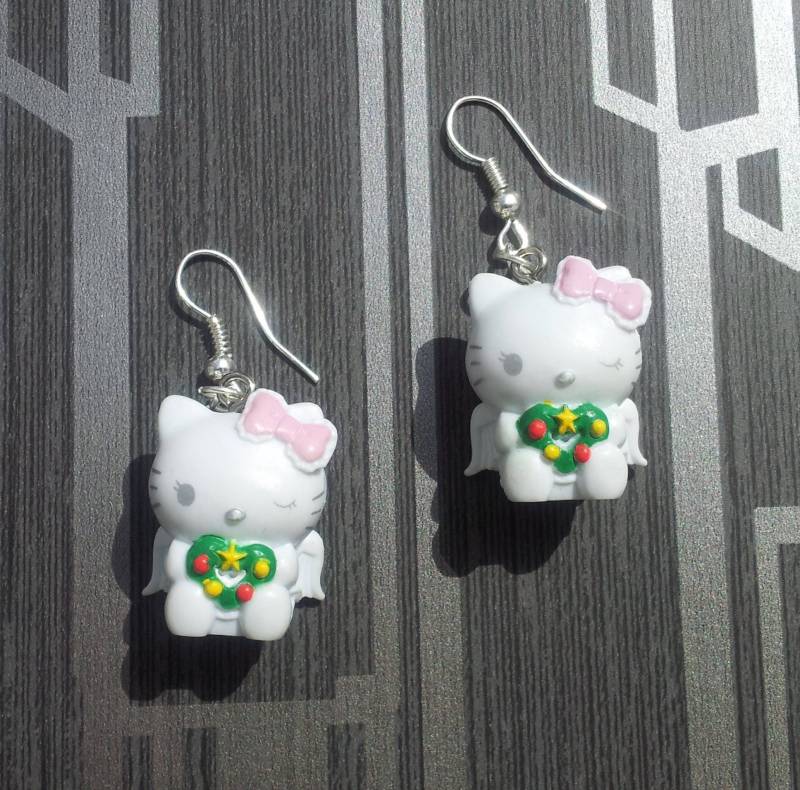 Teufel & Engel Auf Deiner Schulter Süße Katze Kätzchen Charm Ohrringe Gothic Rockabilly Emo Punk Teufel & Engel Auf Deiner Schulter Süße Katze Kätzchen Charm Ohrringe Gothic Rockabilly Emo Punk von GothicChameleon