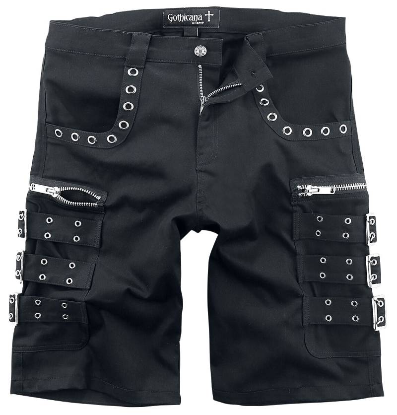 Gothicana by EMP Army Of The Night Short schwarz in L von Gothicana by EMP