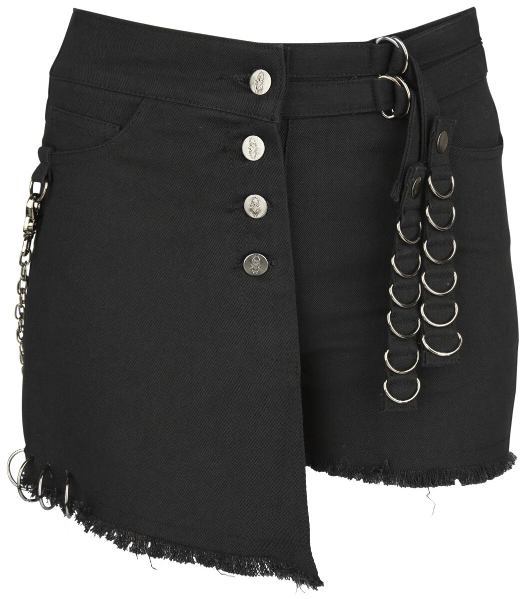 Gothicana by EMP Black Shorts With Details Short schwarz in 28 von Gothicana by EMP