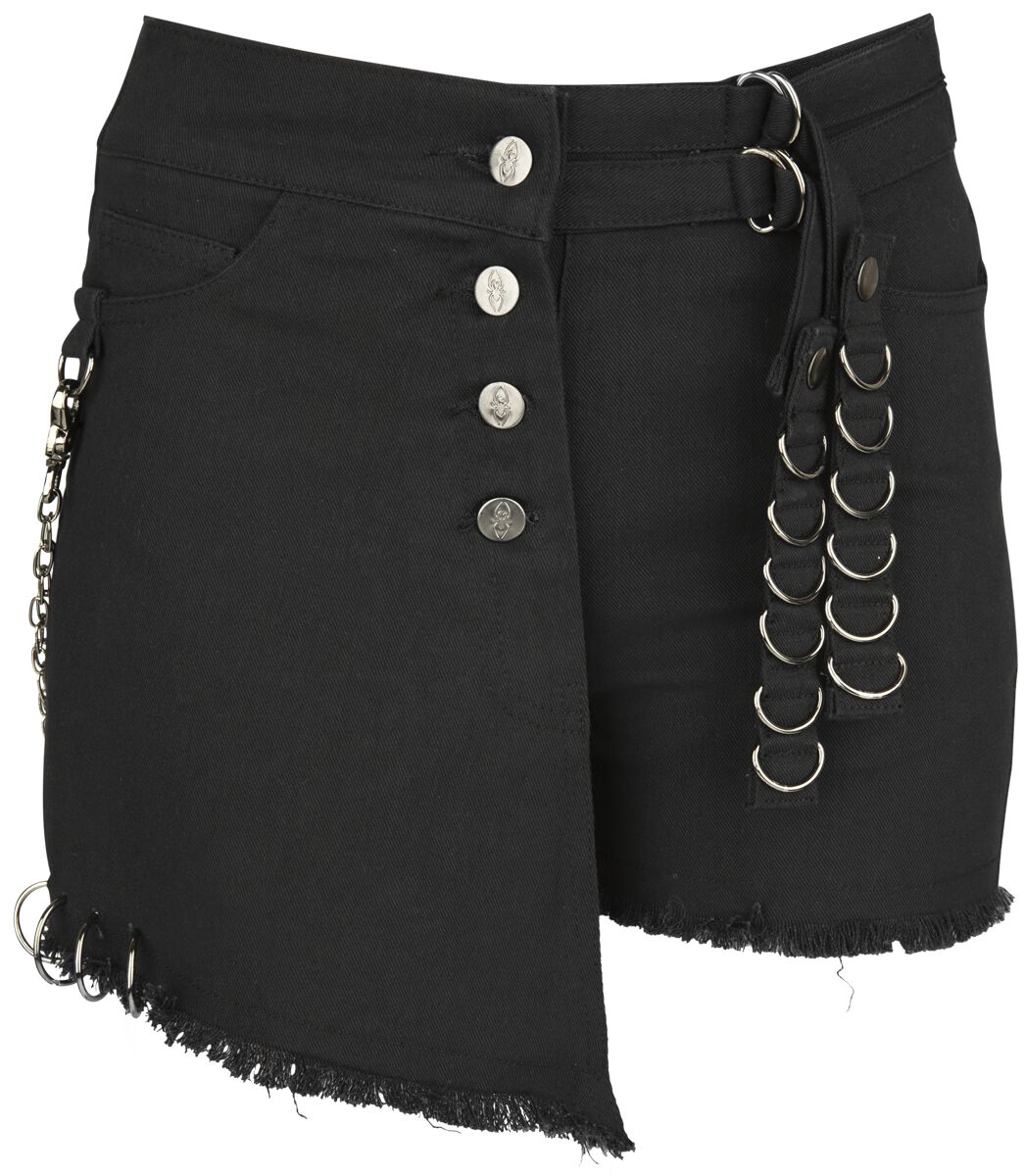 Gothicana by EMP Black Shorts With Details Short schwarz in 30 von Gothicana by EMP