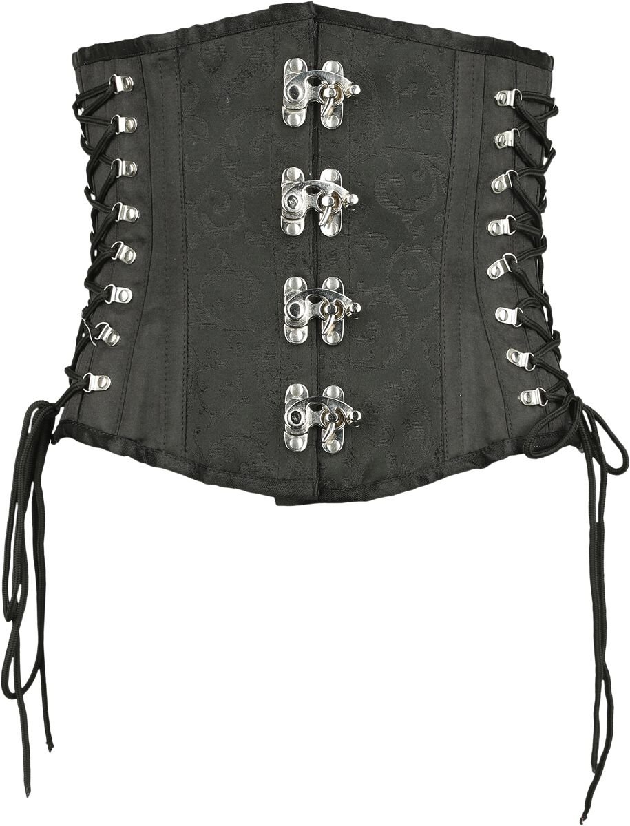 Gothicana by EMP Brocade Corsage with Clasp Korsage schwarz in L von Gothicana by EMP