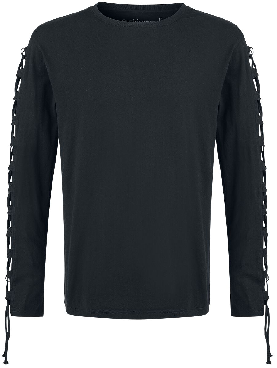 Gothicana by EMP Cut The Cord Langarmshirt schwarz in S von Gothicana by EMP