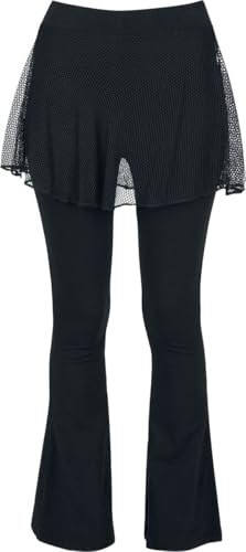 Gothicana by EMP Damen Schwarze Leggings mit Netzoptik L von Gothicana by EMP