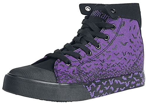 Gothicana by EMP Damen lila-Schwarze Sneaker mit Print EU38 von Gothicana by EMP