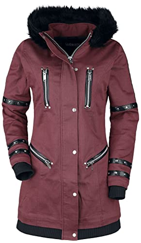 Gothicana by EMP Damen rote Jacke mit Kunstleder und Nieten Details S von Gothicana by EMP