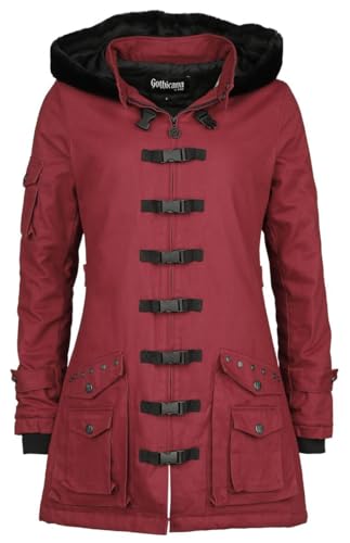 Gothicana by EMP Damen dunkelrote Übergangsjacke leicht gefüttert mit Gehschlitz hinten XXL von Gothicana by EMP