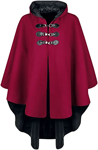 Gothicana by EMP Damen rotes Cape mit Kapuze XS-M von Gothicana by EMP