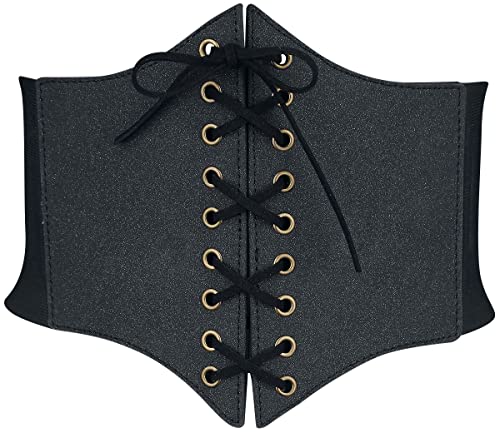 Gothicana by EMP Damen schwarzer Taillengurt mit Schnürung Standard von Gothicana by EMP