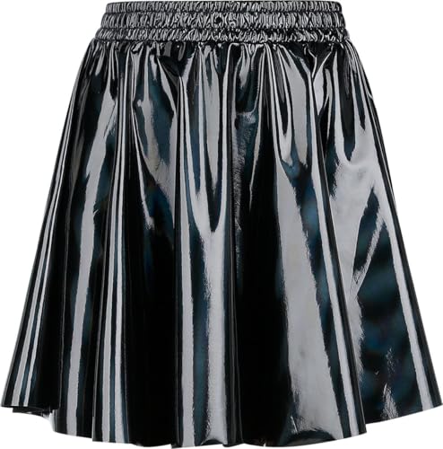 Gothicana by EMP Damen schwarzer kurzer Rock in holographischem Design L von Gothicana by EMP