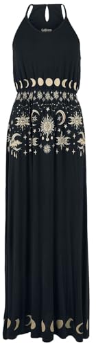 Gothicana by EMP Damen schwarzes Kleid mit Taillenraffung XL von Gothicana by EMP