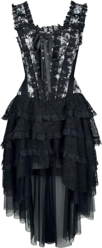 Gothicana by EMP Damen schwarzes Spitzenkleid im viktorianischen Gothic-Stil XL von Gothicana by EMP