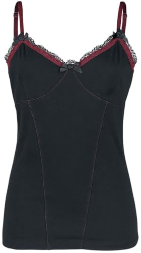 Gothicana by EMP Damen schwarzes Top mit Spitze S von Gothicana by EMP