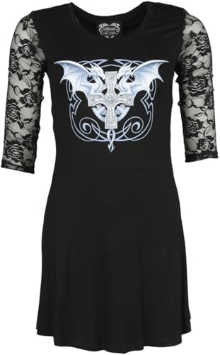Gothicana by EMP Damen schwarzes langes Langarmshirt mit Drachen-Print M von Gothicana by EMP