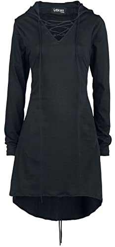 Gothicana by EMP Damen schwarzes mitellanges Pullover-Kleid L von Gothicana by EMP