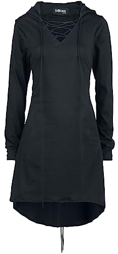 Gothicana by EMP Damen schwarzes mitellanges Pullover-Kleid M von Gothicana by EMP