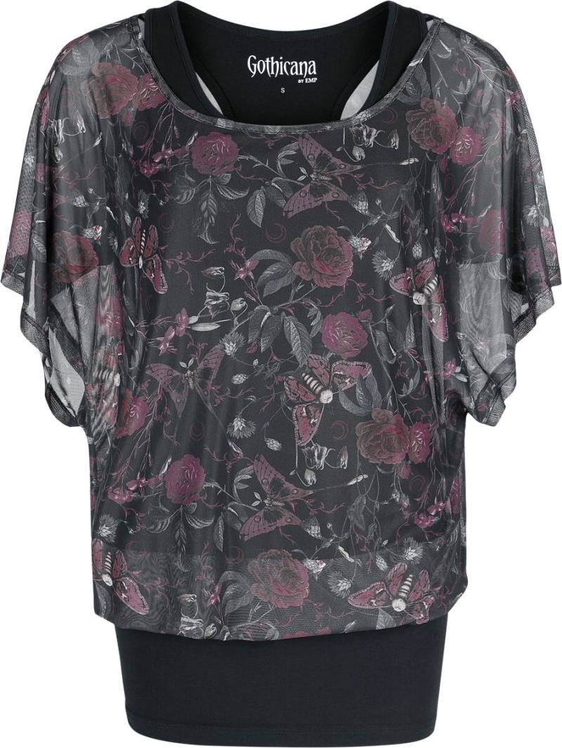 Gothicana by EMP Mystical Woods T-Shirt schwarz in M von Gothicana by EMP
