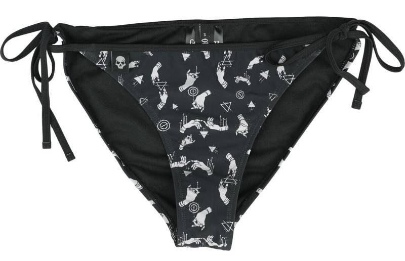 Gothicana by EMP - Gothic Bikini-Unterteil - Bikini Pants with Mystical Print - S bis XXL - für Damen - Größe XXL - schwarz von Gothicana by EMP