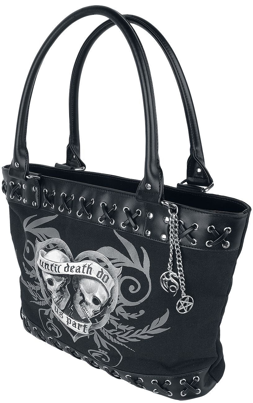 Gothicana by EMP - Gothic Handtasche - Until Death - für Damen - schwarz von Gothicana by EMP