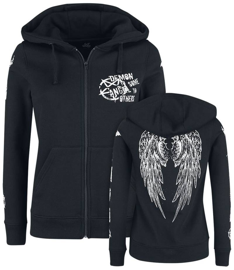 Gothicana by EMP - Gothic Kapuzenjacke - Freaking Out Loud - XS bis 5XL - für Damen - Größe 4XL - schwarz Gothicana by EMP - Gothic Kapuzenjacke - Freaking Out Loud - XS bis 5XL - für Damen - Größe 4XL - schwarz von Gothicana by EMP