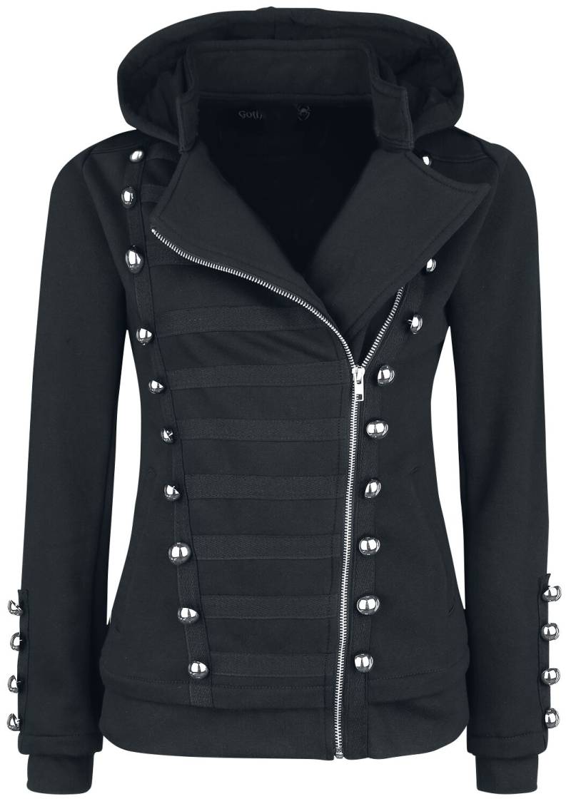 Gothicana by EMP - Gothic Kapuzenjacke - Let It Rock - S bis XXL - für Damen - Größe L - schwarz von Gothicana by EMP
