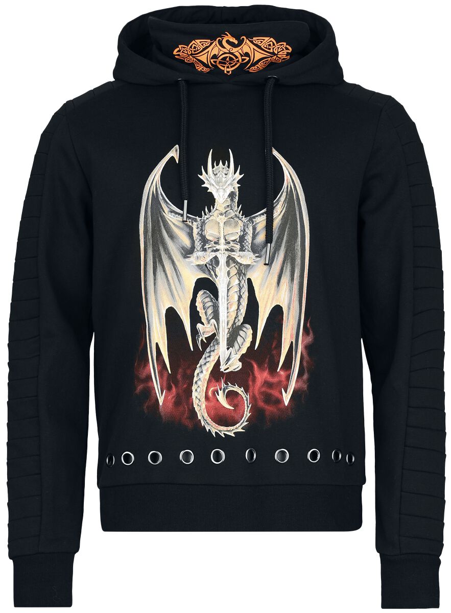 Gothicana by EMP - Gothic Kapuzenpullover - Gothicana X Anne Stokes Hoody - S bis XXL - für Männer - Größe XL - schwarz von Gothicana by EMP