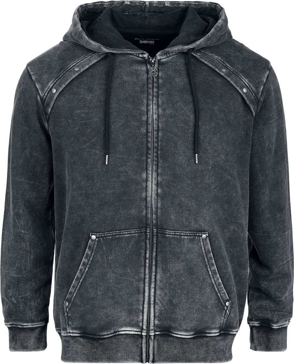 Gothicana by EMP - Gothic Kapuzenpullover - M bis XXL - für Männer - Größe L - schwarz von Gothicana by EMP