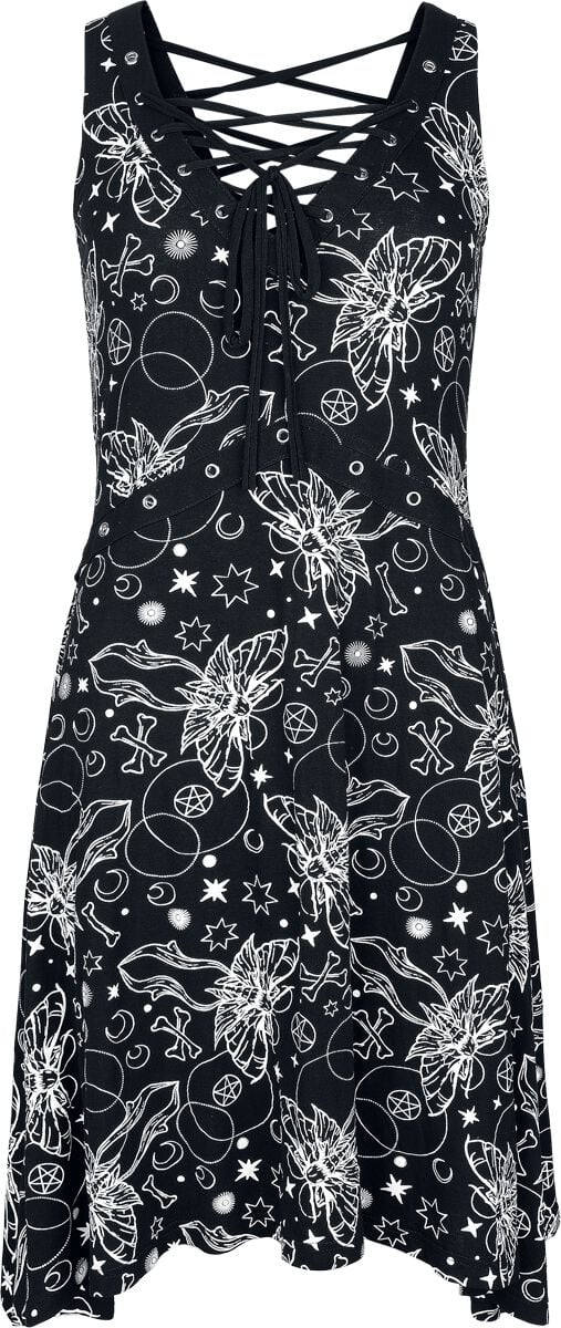 Gothicana by EMP - Gothic Kleid knielang - S bis M - für Damen - Größe M - schwarz von Gothicana by EMP