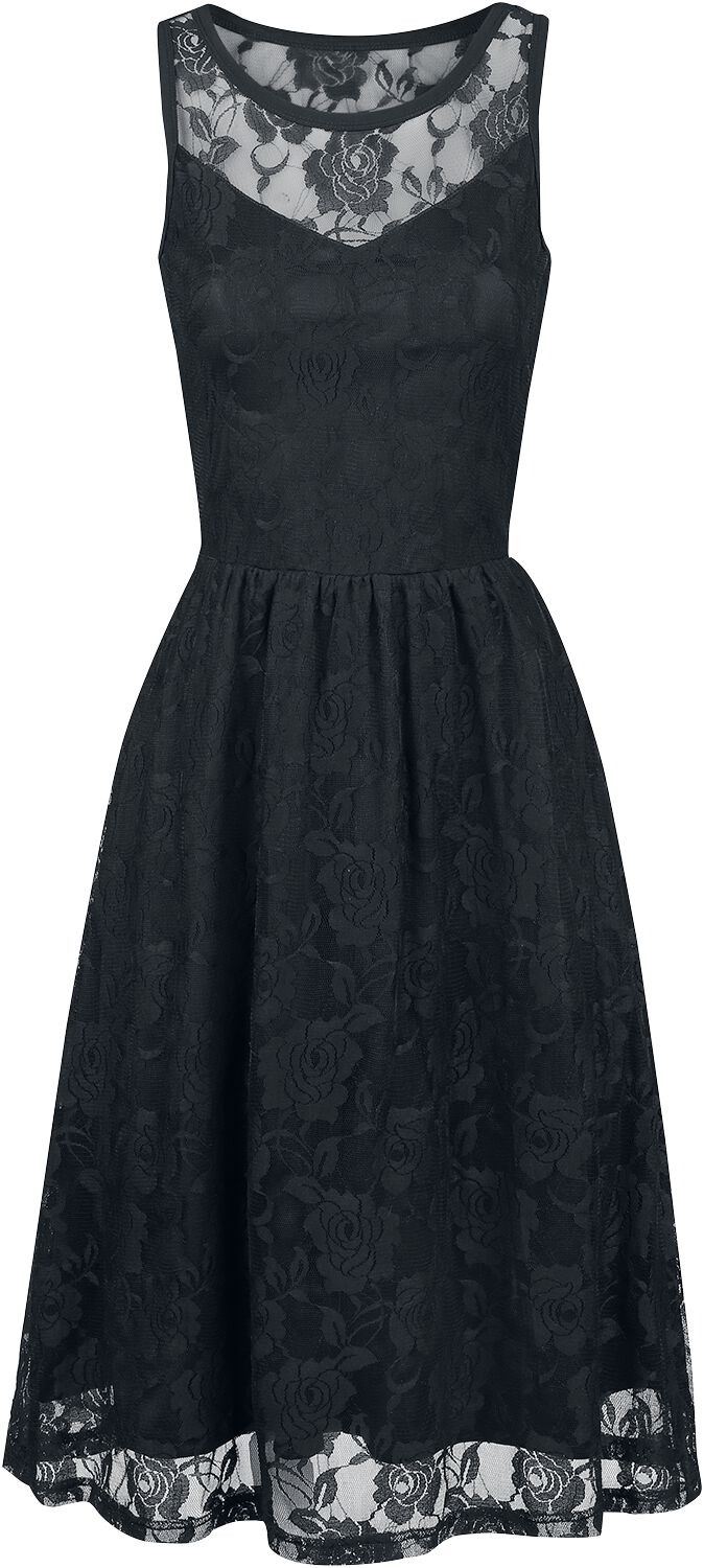 Gothicana by EMP - Gothic Kleid knielang - Sleeveless Lace Dress - S bis 5XL - für Damen - Größe 3XL - schwarz von Gothicana by EMP