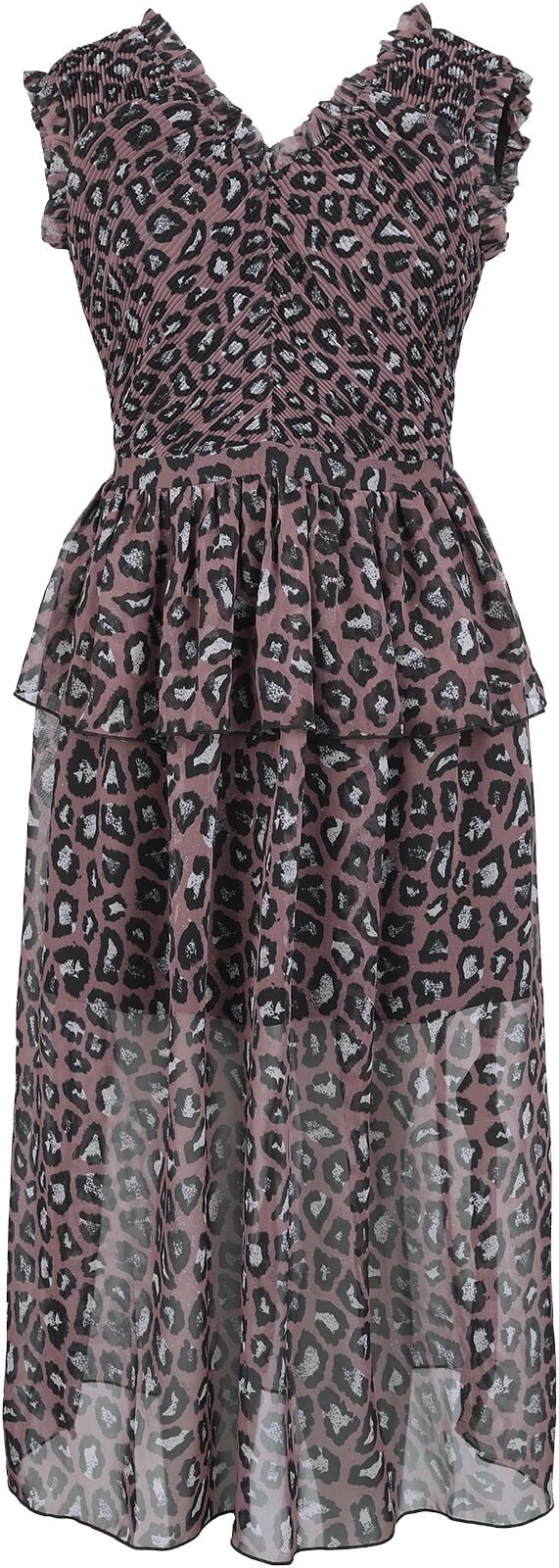 Gothicana by EMP - Gothic Kleid lang - Leo Dress - L - für Damen - Größe L - leopard von Gothicana by EMP