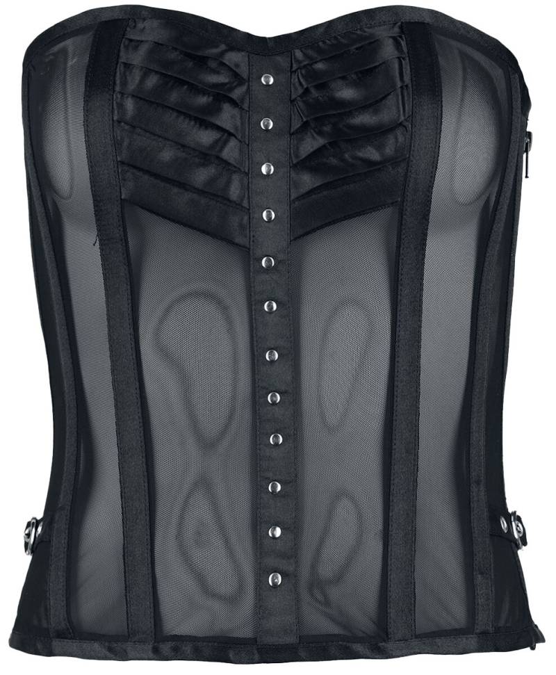 Gothicana by EMP - Gothic Korsage - Mesh Corsage - XL - für Damen - Größe XL - schwarz Gothicana by EMP - Gothic Korsage - Mesh Corsage - XL - für Damen - Größe XL - schwarz von Gothicana by EMP