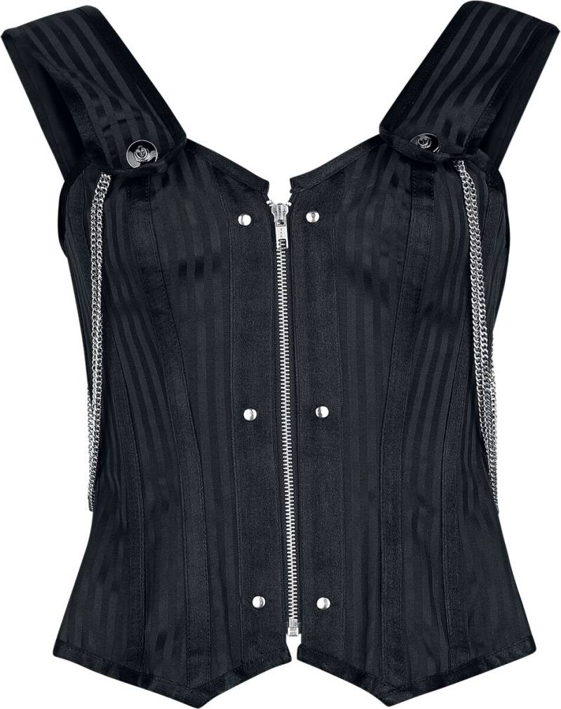 Gothicana by EMP - Gothic Korsage - S bis XXL - für Damen - Größe M - schwarz von Gothicana by EMP
