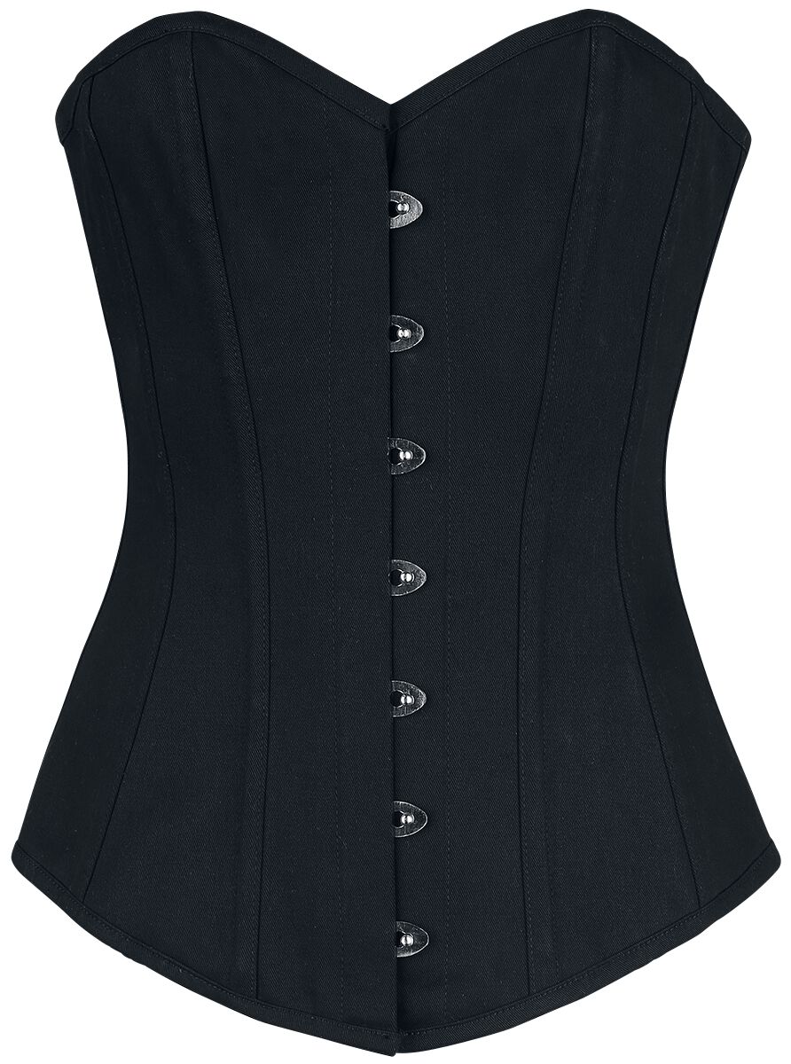 Gothicana by EMP - Gothic Korsage - Schwarze Korsage - S bis XXL - für Damen - Größe M - schwarz von Gothicana by EMP