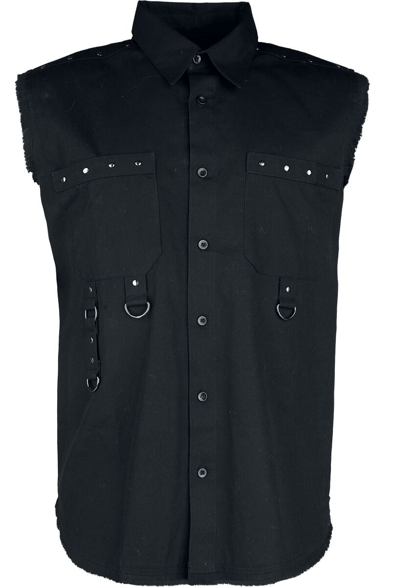 Gothicana by EMP - Gothic Kurzarmhemd - Sleeveless Vest - M bis XXL - für Männer - Größe XXL - schwarz von Gothicana by EMP