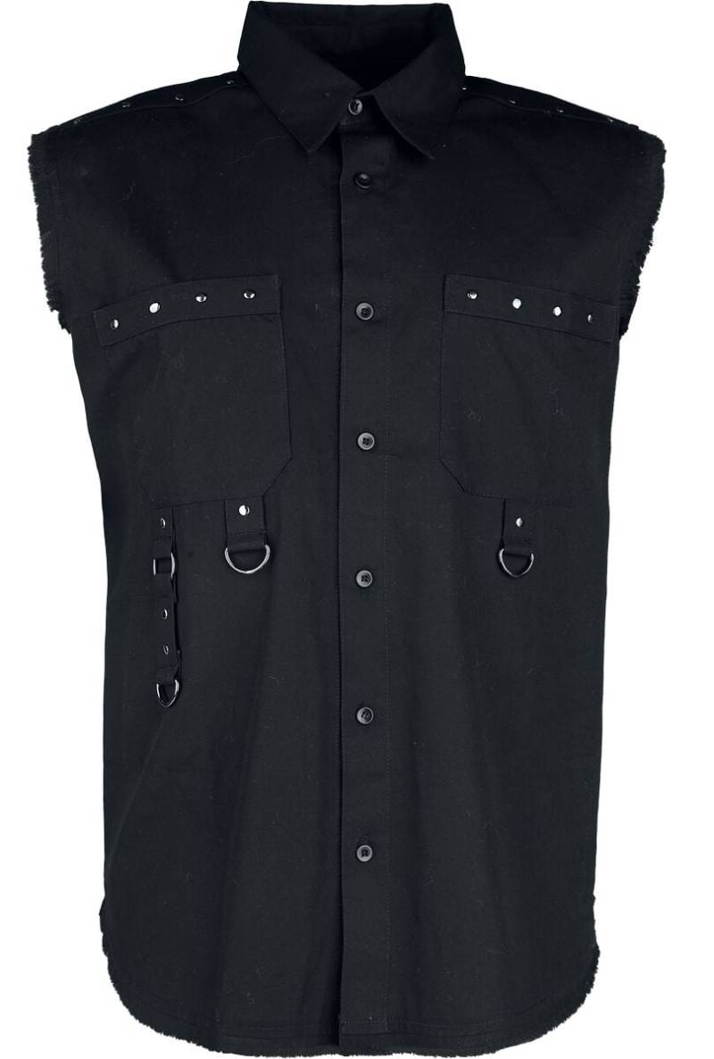 Gothicana by EMP - Gothic Kurzarmhemd - Sleeveless Vest - M bis XXL - für Männer - Größe XXL - schwarz von Gothicana by EMP