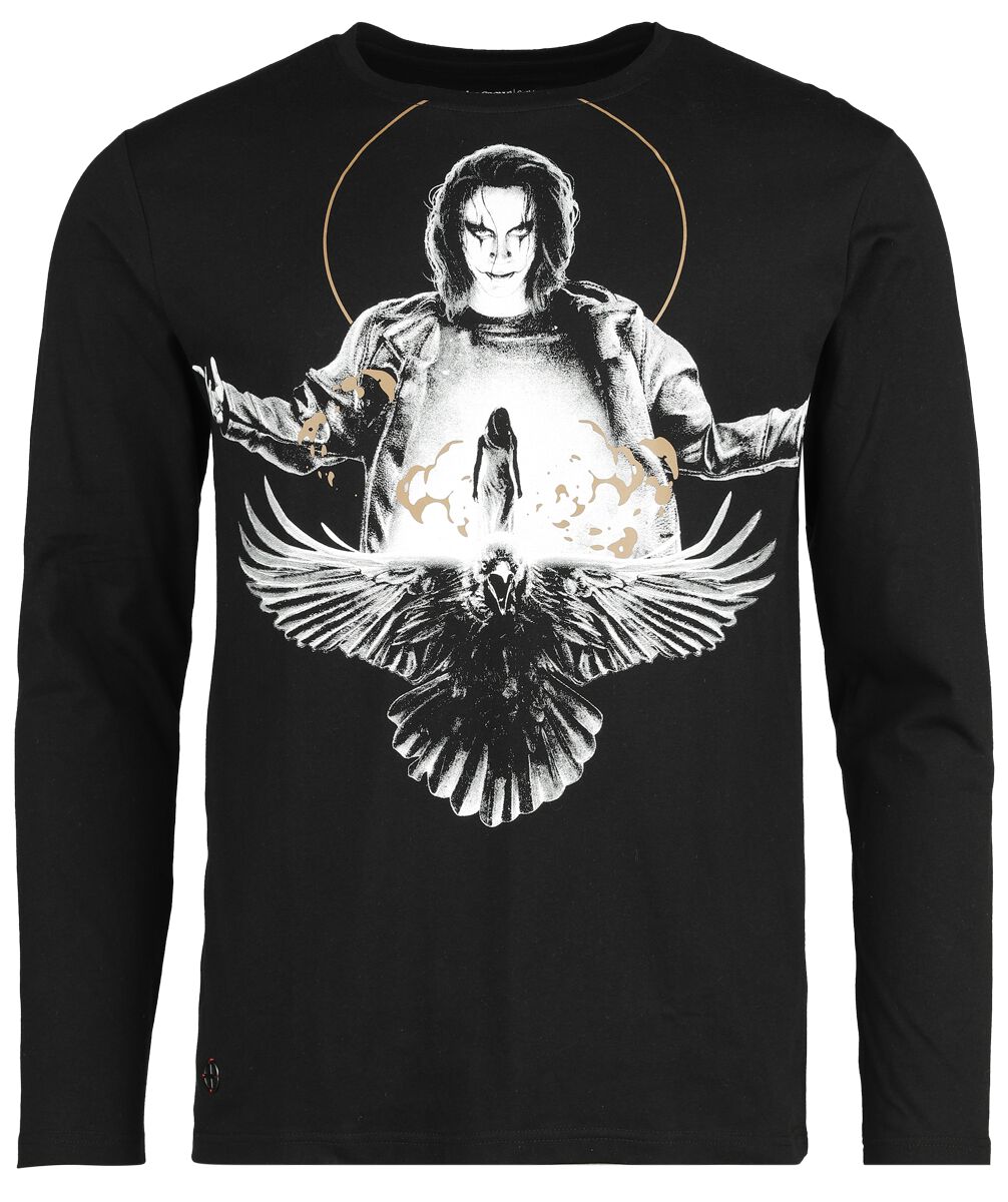 Gothicana by EMP - Gothic Langarmshirt - Gothicana X The Crow Longsleeve - S bis XXL - für Männer - Größe L - schwarz von Gothicana by EMP