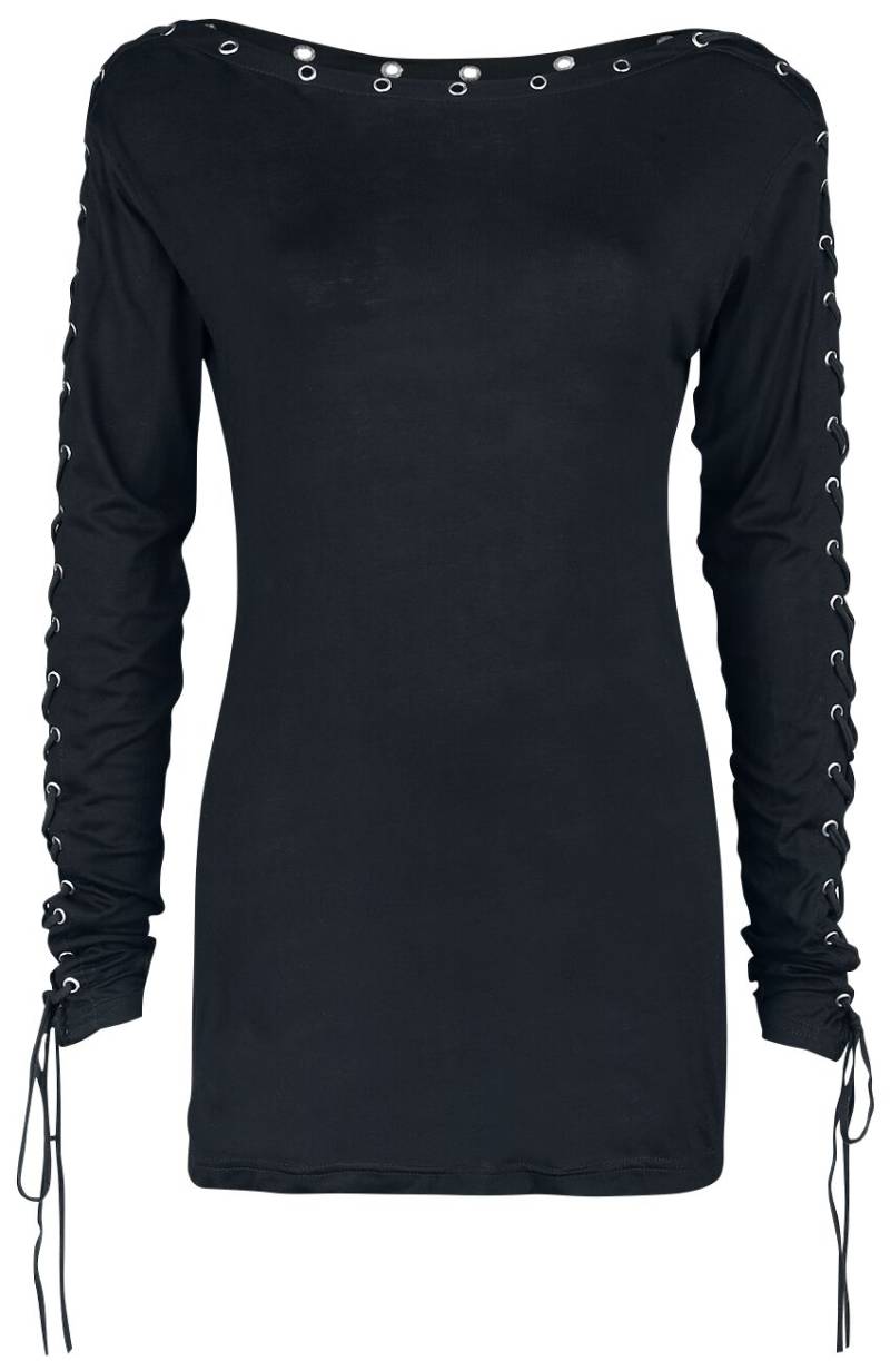 Gothicana by EMP - Gothic Langarmshirt - Here To Stay - S bis 5XL - für Damen - Größe M - schwarz von Gothicana by EMP