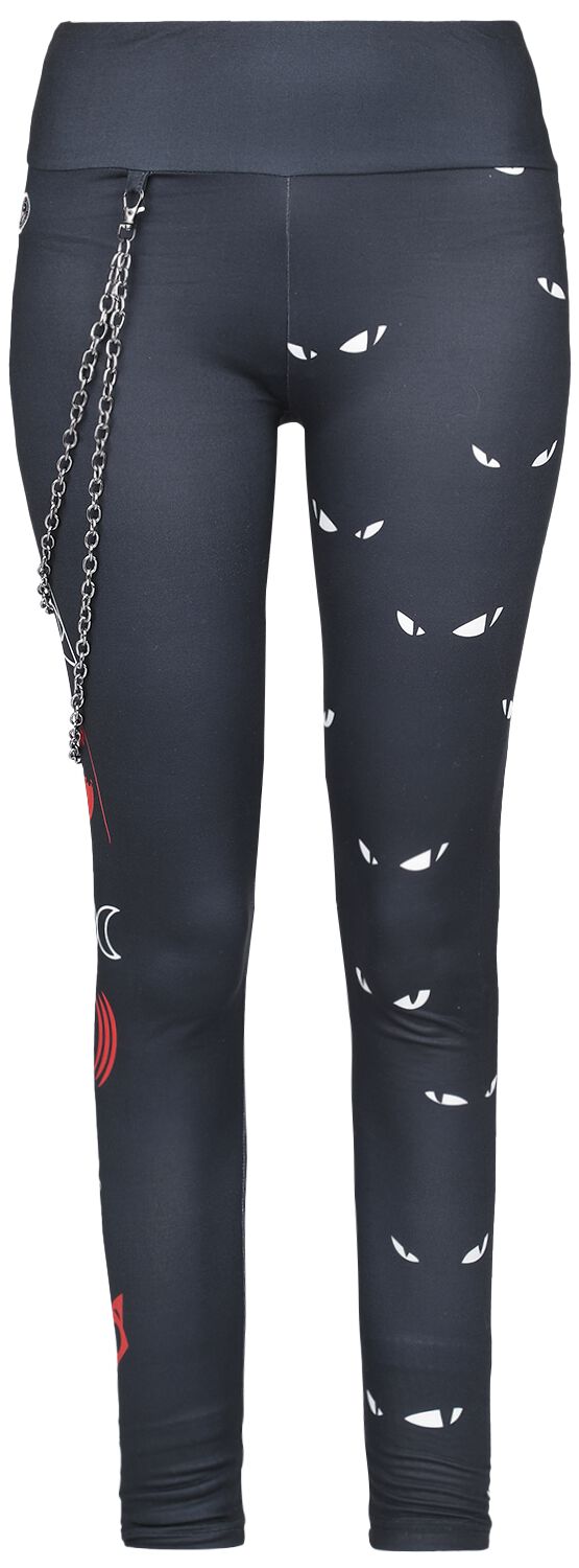 Gothicana by EMP - Gothic Leggings - Gothicana X Emily The Strange Leggings - S bis XXL - für Damen - Größe L - schwarz von Gothicana by EMP