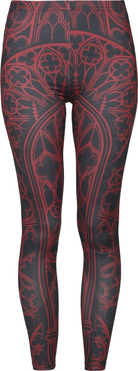 Gothicana by EMP - Gothic Leggings - Leggings with Ornaments - S bis XXL - für Damen - Größe M - schwarz von Gothicana by EMP