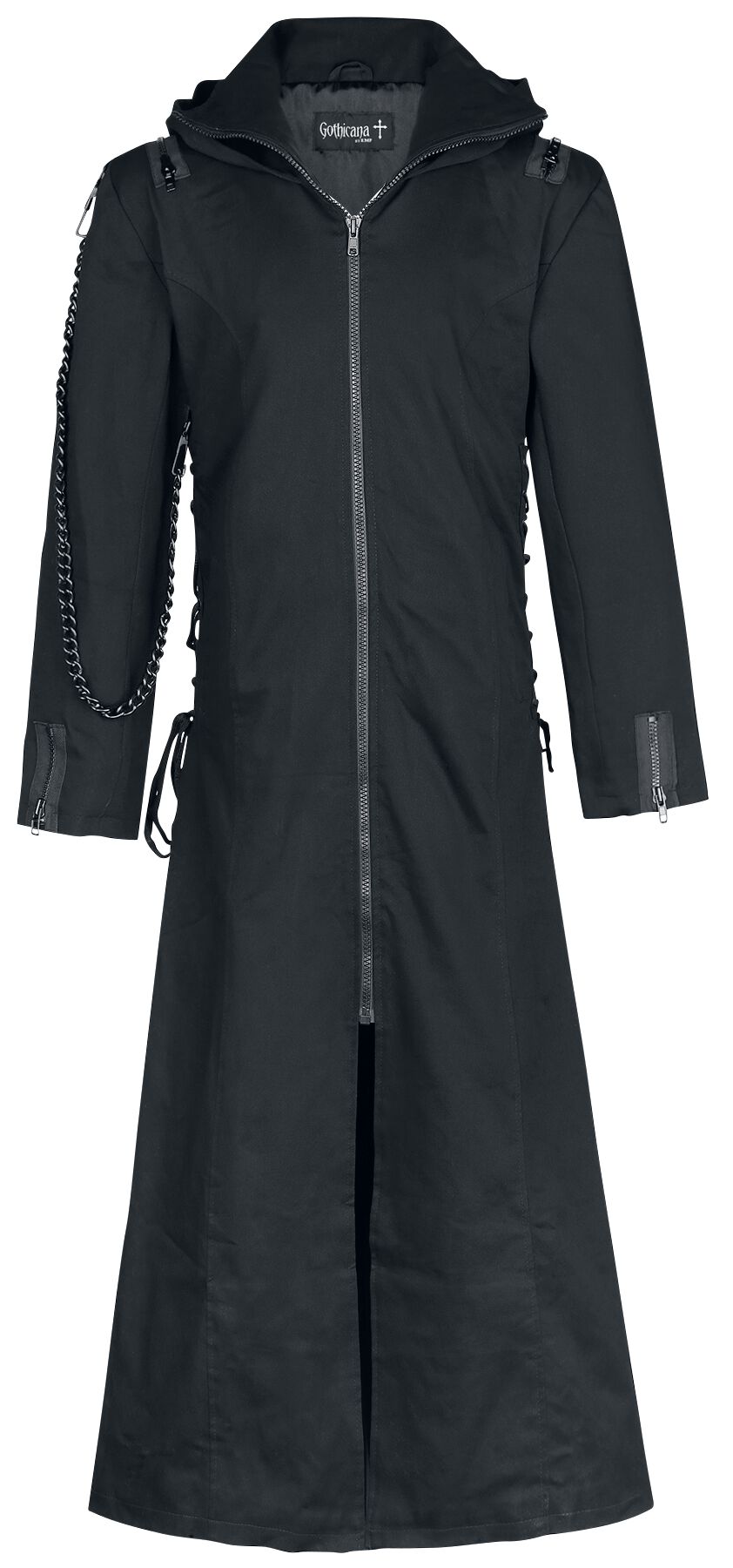 Gothicana by EMP - Gothic Militärmantel - Aziel - M bis 3XL - für Männer - Größe XXL - schwarz von Gothicana by EMP