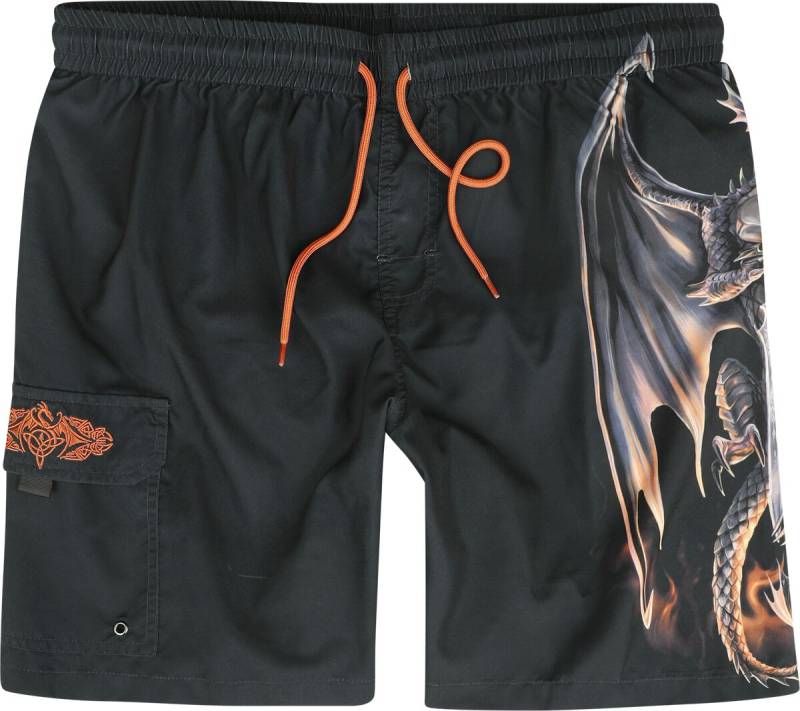 Gothicana by EMP - Gothic Short - Gothicana X Anne Stokes - Swim Shorts - S bis XXL - für Männer - Größe L - schwarz Gothicana by EMP - Gothic Short - Gothicana X Anne Stokes - Swim Shorts - S bis XXL - für Männer - Größe L - schwarz von Gothicana by EMP