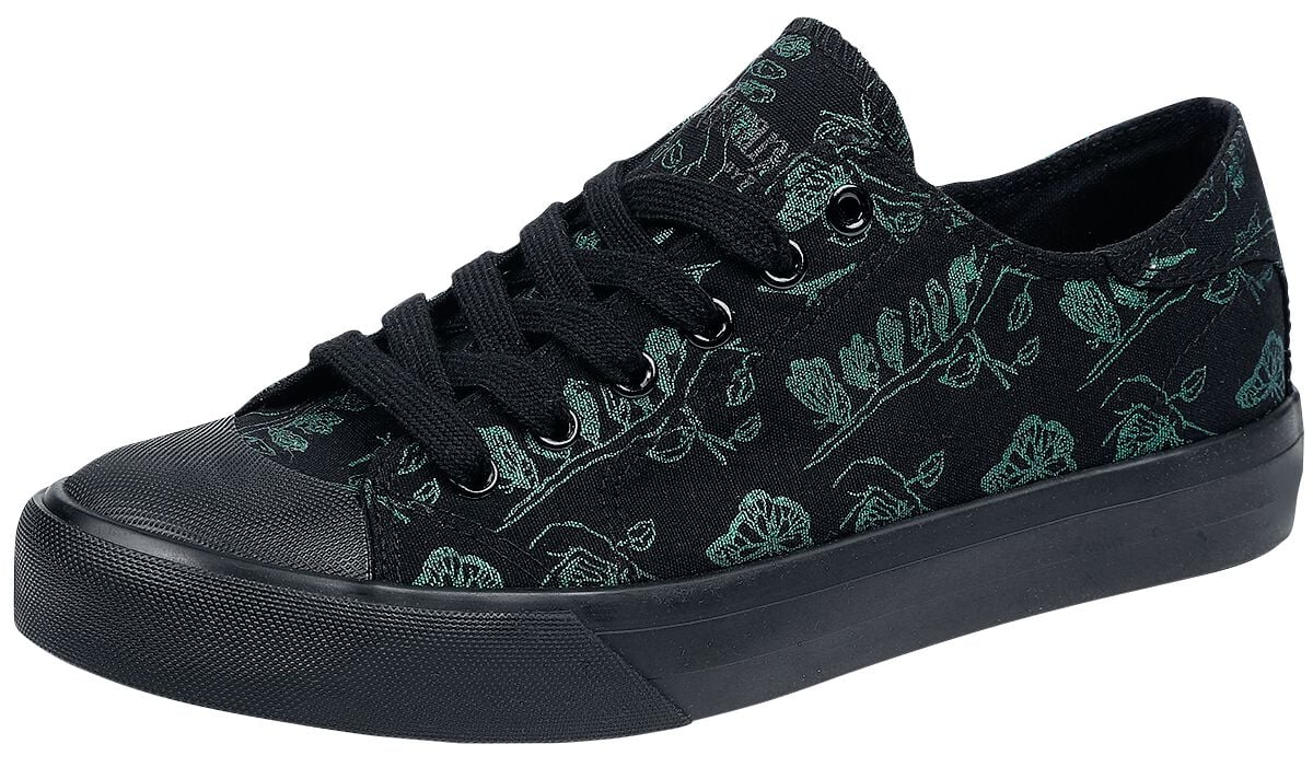 Gothicana by EMP - Gothic Sneaker - Sneaker mit Butterfly Print - EU37 bis EU42 - für Damen - Größe EU37 - schwarz von Gothicana by EMP