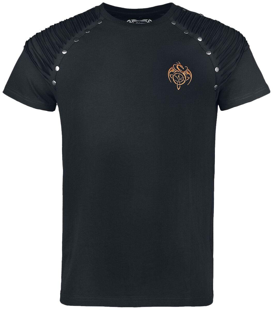 Gothicana by EMP - Gothic T-Shirt - Gothicana X Anne Stokes - Black T-Shirt With Large Dragon Print Backside - S bis 4XL - für Männer - Größe L - von Gothicana by EMP