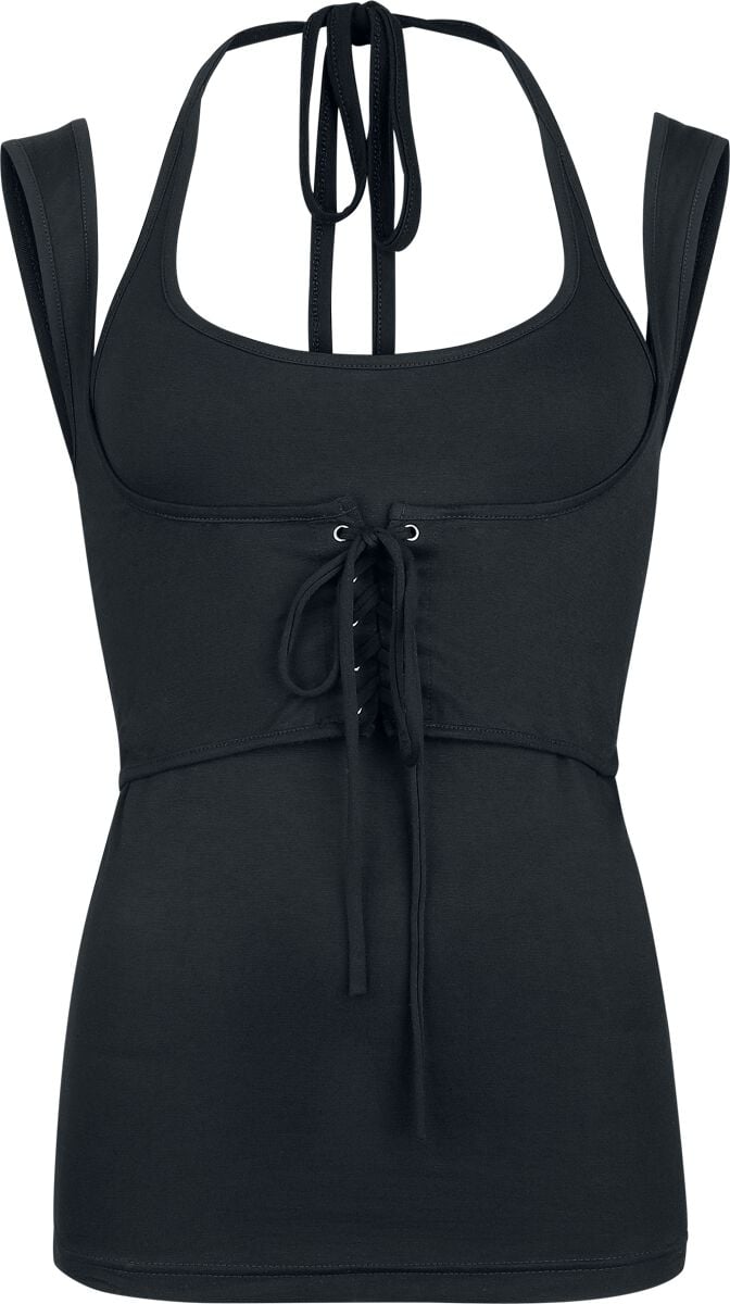 Gothicana by EMP - Gothic Top - M bis XXL - für Damen - Größe XXL - schwarz von Gothicana by EMP