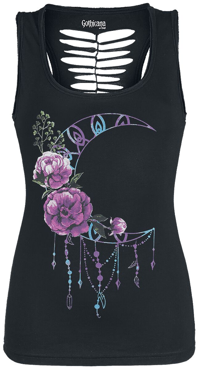 Gothicana by EMP - Gothic Top - Strong And Smart - S bis 5XL - für Damen - Größe S - schwarz von Gothicana by EMP