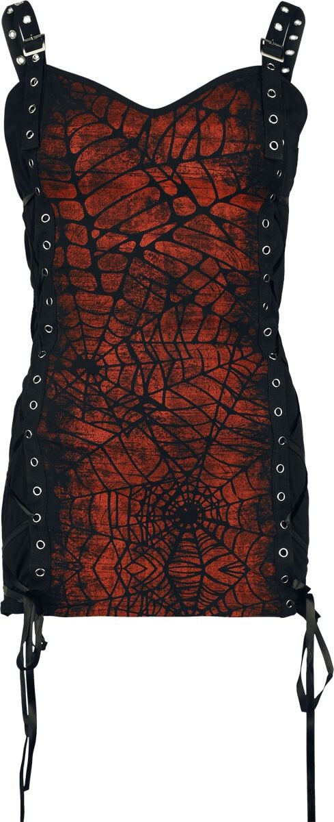 Gothicana by EMP - Gothic Top - Tank-Top with Spider-Web Frontprint - S bis XXL - für Damen - Größe M - schwarz Gothicana by EMP - Gothic Top - Tank-Top with Spider-Web Frontprint - S bis XXL - für Damen - Größe M - schwarz von Gothicana by EMP