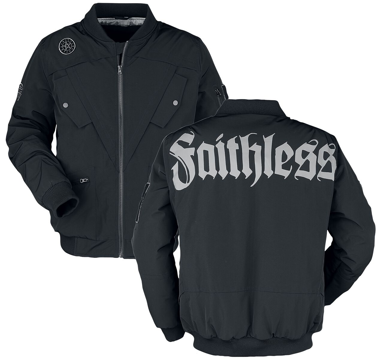 Gothicana by EMP - Gothic Übergangsjacke - Be Faithless - XS bis XXL - für Männer - Größe L - schwarz von Gothicana by EMP