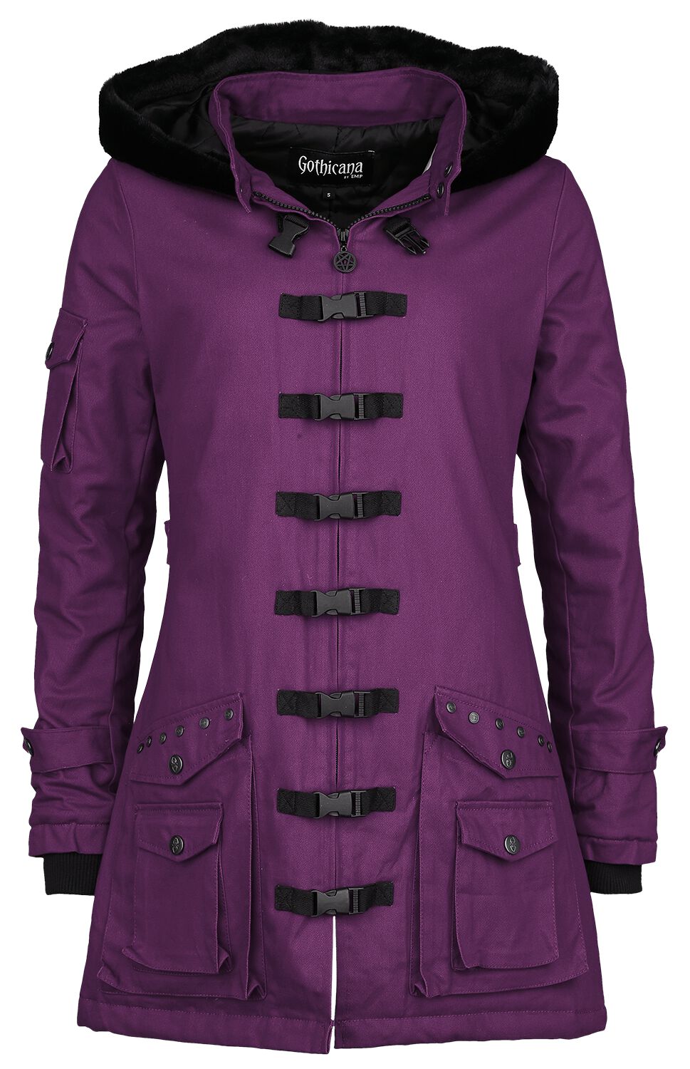 Gothicana by EMP - Gothic Übergangsjacke - Bloodsucker - S bis XXL - für Damen - Größe M - violett von Gothicana by EMP