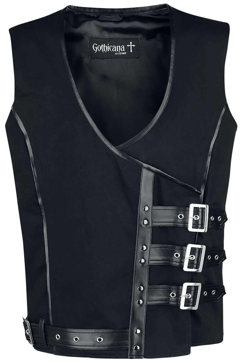 Gothicana by EMP - Gothic Weste - Akephalos - S bis XXL - für Männer - Größe XXL - schwarz von Gothicana by EMP